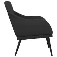 vidaXL Sillón de cuero sintético negro 63x76x80 cm - details 3