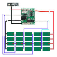 Caja De Almacenamiento Para Baterías 18650 Li-ion 10 Piezas Protección Contra Sobrecargas Para Makita 18V 21V Lomvum Zhipu Hongsong Jingmi PCB De Carga - details 6