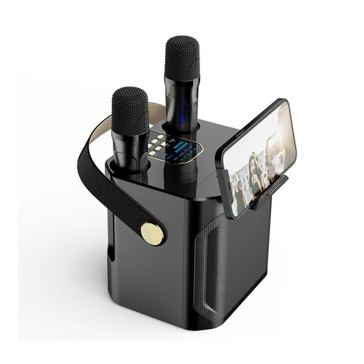 Ze karaoke subwoofer speaker with double microphone, bluetooth, 100w, voice changerito