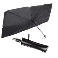 J.S ONDO   Parasol Coche Delantero, Parasol Plegable Coche con Anti UV Rayos,Sombrilla Paraguas del Coche para Lunas Delanteras, Parasol para Parabrisas de los Coche para Mayoría de Coches, SUV, Camiones 140X79CM - details 1