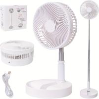 Ventilador Retráctil USB Recargable Plegable Portátil Mini Electrónico Ajustable Para Dormitorio Exterior Dispositivos De Enfriamiento - details 9