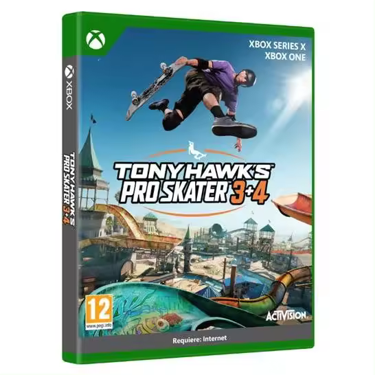 PREVENTA TONY HAWKS PRO SKATER 3+4 XBOX ONE SERIES X PAL ESPAÑA NUEVO FISICO ESPAÑOL PRECINTADO - Videotec - 1