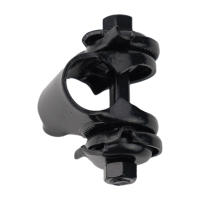 Adaptador De Sillín De Bicicleta De Alta Calidad Para Exterior Clip Fijo Post De Sillín De Acero Carbono Negro Concaavo-convexo - details 16
