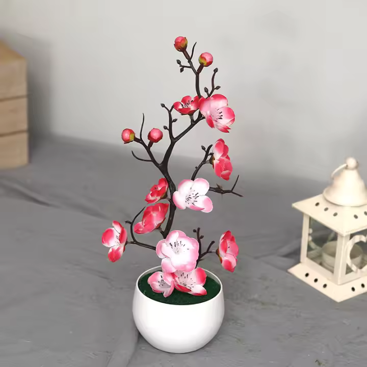 Planta Artificial De Bonsái De 30 Cm Arbol Simulación En Maceta Flores Falsas Ornamentos De Mesa Para Decoración De Hogar Y Jardín De Hoteles - 1