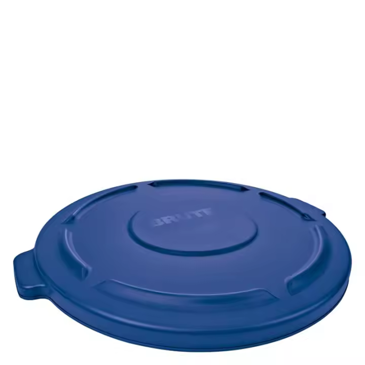Cubo de Basura Rubbermaid Tapa BRUTE® 76 L Azul - Resistente y de Gran Capacidad - 1