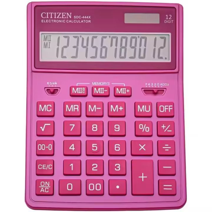 Citizen Sdc-444x Calculadora de Escritorio Lila Pantalla: 12 Pilas Solares (ancho X Alto X Profundidad) 155 X 206 X 33,5 mm - 1