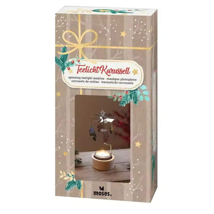 MOSES DECORACION CARRUSEL DE VELAS PORTAL DEL BELEN NAVIDAD 17x9x4 Cms. - 1