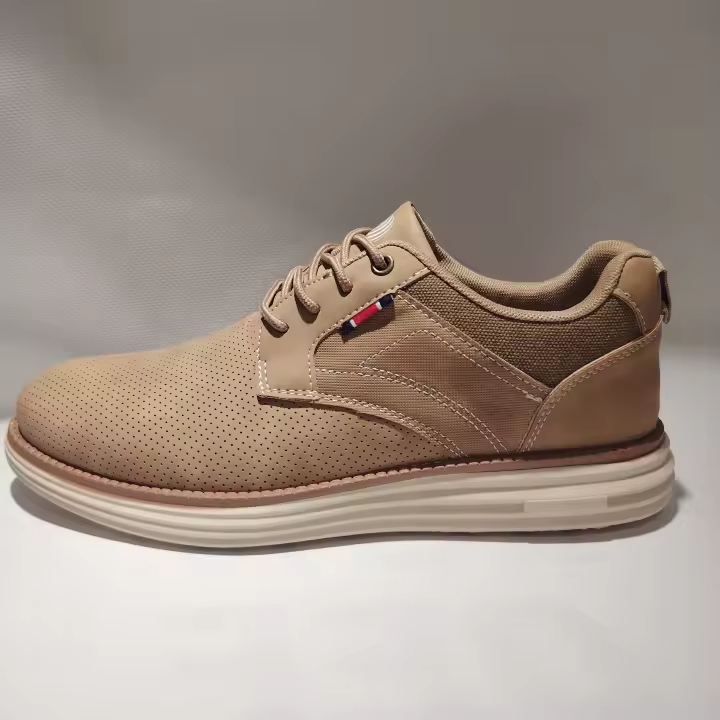 Zapatillas Hombre Green+Circle Cumbre. Beige. Plantilla confort. Peso ligero - 1