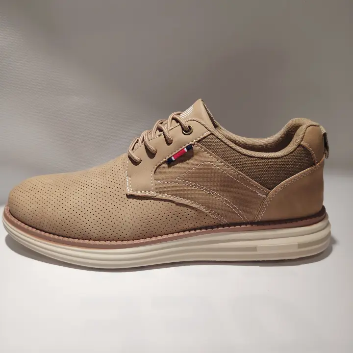 Zapatillas Hombre Green+Circle Cumbre. Beige. Plantilla confort. Peso ligero - 1