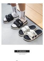 Zapatillas De Hombre Para Exterior E Interior Antideslizantes Con Suela Suave Cierre De Ganchillo Sandalias De Playa Estilo Casual Para Verano - details 4