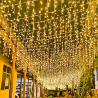 Luces De Navidad En Forma De Copo De Nieve Para Ventanas Decoración De Jardín Con Guirnalda LED De Hielo Luz Fae Tirada En 8 Modos Con Enchufe EU Nuevo Año 2025 - details 14