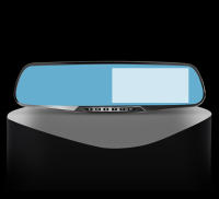 Grabadora De Coche DVR Dual Lente Espejo Retrovisor 1080P IPS Cámara Frontal Y Trasera 4.3 Pulgadas Negro Bloque De Registros 2023 - details 8