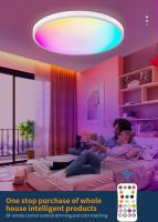 Lámpara de techo rgbcw a Todo Color Ajuste de color inteligente RF control remoto dormitorio Redondo lámpara de techo led - details 1
