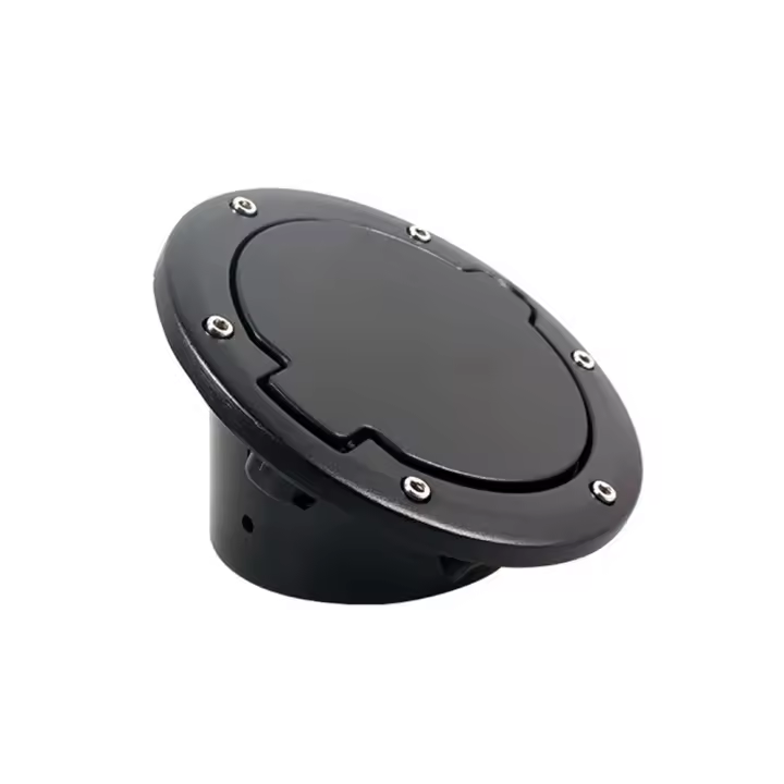 Tapa De Tanque De Combustible Para Jeep Wrangler JK JKU 2007-2018 Aleación De Aluminio ABS Color Negro Cubierta De Puerta De Gasolina Accesorio De Coche - 1