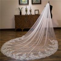 Velo De Novia Blanca Ivoire De 3x3 Metros Con Aplicaciones De Encaje Para La Boda Vestido De Novia Con Combinación Incluida - details 1