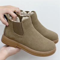 Botas Cortas Para Mujer Invierno Comodidad Transpirables De Cuero Sintético Antideslizantes Botines De Madre Calientes Y Seguras - details 7