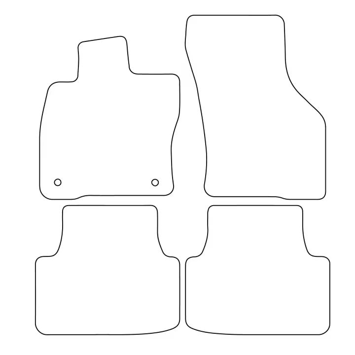 Juego de alfombrillas de velour para Cupra Formentor 2020- - acabado negro - 1