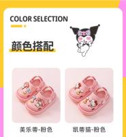 Zapatillas De Lona Sanrio Para Niños Y Niñas Antideslizantes Con Suela Suave Zapatos Casuales Para El Hogar Dibujos Animados Lindos Tallas Desde 13cm Hasta 20cm - details 3