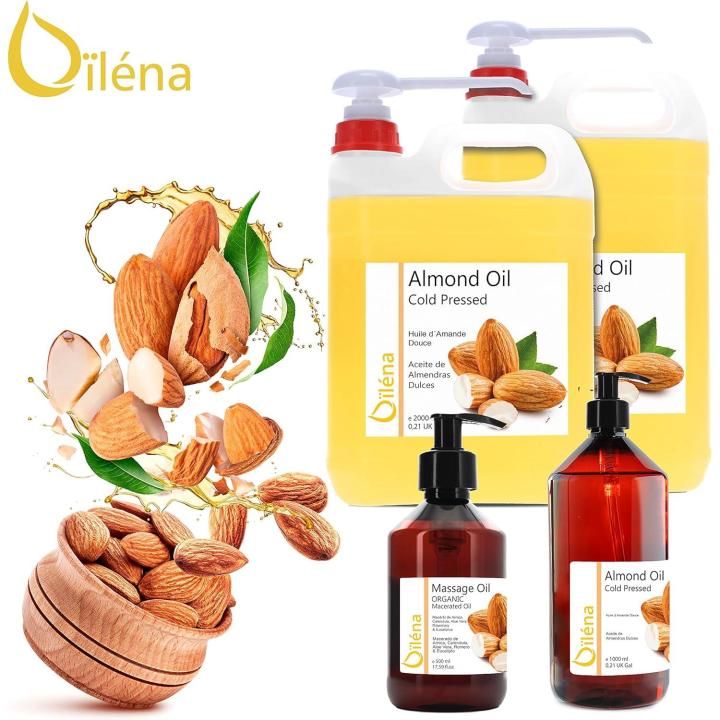 Aceite de almendras dulces orgánico – Oïléna, el aceite que nutre - 5 Litros — oferta en Miravia