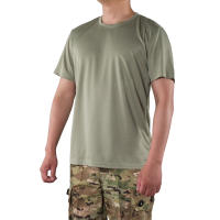 Camiseta Táctica Para Hombre MEGER Quick Dry Camiseta De Gimnasio Con Cuello Redondo Manga Corta Talla Grande Hasta 4XL Casual - details 24
