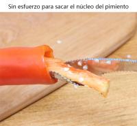 Cortador De Semillas De Acero Inoxidable Para Pimientos Y Calabacín Herramienta De Excavación De Semillas Para Cocina Eco-amigable - details 4