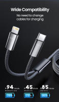 Cable De Carga Rápida 2 En 1 PD 60W USB C a Tipo C Y Lightning Para iPhone15 16 Samsung QC 3.0 Cargador De Móvil Con Corriente Máxima De 5A - details 4
