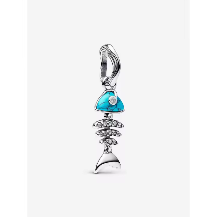 Charm Colgante Pandora Espina Pez Color Turquesa 793894C01 - 1