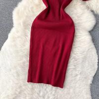 Vestido De Verano Con Diseño De Cadena Y Mangas Cortas Estilo Coreano Ajustado Para Mujer Vestido De Fiesta Mini De Cintura Alta Con Cierre Pullover - details 14