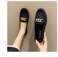 Zapatos De Mujer Otoño Primavera Nuevos Con Cadena Metálica Cuña Baja Punta Redonda Casual Zapatos De Mujer Loafer Para Madres - details 8