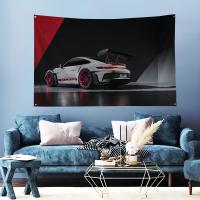 Bandera De Decoración Para Habitaciones Con Diseño De Porsche 911 GT3 Origen China Madera De Bambú Sin Embalaje Peso Nulo - details 11