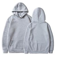 Nuevos Sudaderas Grises Sólidos Para Hombres Con Capucha Manga Larga Estilo Casual Con Bolsillos Ropa Deportiva Suelta Para Todas Las Estaciones - details 1