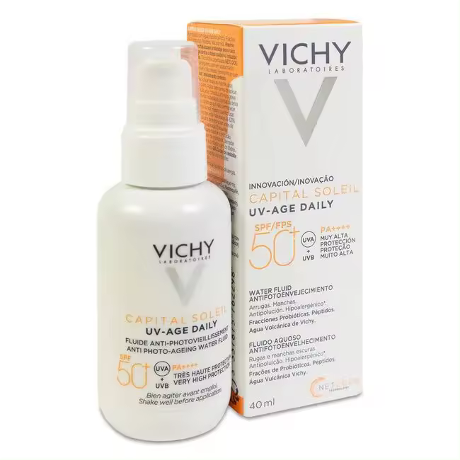 Vichy Capital Soleil UV-Age Daily Fluido Solar SPF 50+, 40 ml - 1