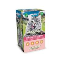 Premios para Gatos Snack Cremoso de Atún y Salmón para Gatos - (expositor de 12 bolsas con 5x14 g)  (60 Tubos)Comida húmeda para gatos Arquivet - details 2