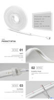 Tira De Luces Neón LED RGB Controlado Por WiFi Y Bluetooth Tuya Smart Life Alexa Google Home Decoración Exterior Jardín IP65 - details 1