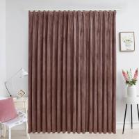 vidaXL Cortina Opaca con Ganchos 290x245 cm Terciopelo Casa Estilo Color Azul oscuro,  Beige,  Crema y mas - details 5