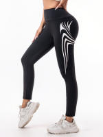 Pantalones De Yoga Para Mujer Secado Rápido Letras Fitness Estilo Slim Para Correr Casual Verano Pantalones Largos De Pierna - details 2