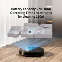 Robot Aspirador y Fregasuelos Neatsvor X520,Potente Succión de 6000Pa,2-en-1,Autonomía 150 min,Aspirador Robot Múltiples Métodos de Control y Modos de Limpieza,Robot Aspirador para Suelo Alfombra y Pelo - details 4
