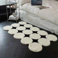 Carpetas De Estilo Nórdico Con Peluche Espesado Antideslizante Para Sala De Estar Y Dormitorio Alfombrilla Para Mesa De Café Forma Especial - details 0