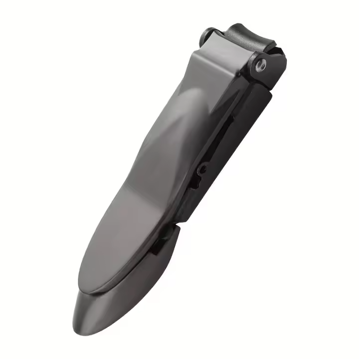 Tijeras De Uñas Para Hombres Con Recogedor Ergonómico Y De Acero Inoxidable Resistente Para Recoger Las Uñas Cortadas - 1