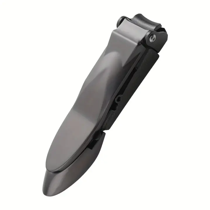 Tijeras De Uñas Para Hombres Con Recogedor Ergonómico Y De Acero Inoxidable Resistente Para Recoger Las Uñas Cortadas - 1