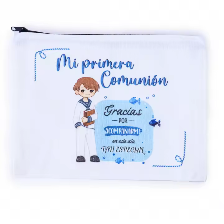 Pack de 6 a 36 unidades de Neceser de comunión, Neceser tela, Detalles comunión niño, Detalles comunión niña, Detalles para invitados de comunión, Regalos originales, No se puede personalizar, Regalantes.com - 1