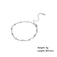 Pulsera De Tobillo De Acero Inoxidable Color Oro Con Cruz Y Pendón Egipcio Para Mujer Joyería De Playa Regalo Anillo De Pie - details 4
