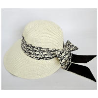 Kebedo Moda Sombrero de Paja para Mujer ir a Playa en Verano Pamela Ajustable Talla Única Visera ancha con protección solar - details 10