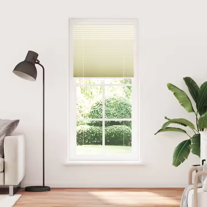 Estor Plisado crema 100x200 cm Tela Ancho 99,4 cm Poliéster - 1