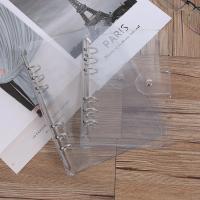 Cubierta De Portapáginas Transparente En PVC Suave Para Análisis De 6 Anillos A5 A6 A7 Cierre De Botón De Cierre Para Hojas Sueltas De Planificador - details 1