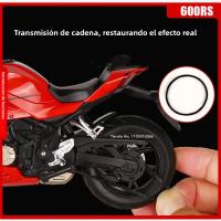 Modelo De Motocicleta 1:12 600RS Spring Breeze 450SR Con Neumáticos De Goma Y Absorción De Choque Regalo Para Niños Metal Y Plástico - details 5