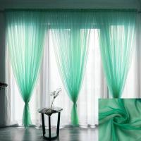 Cortina De Tules Sólida Y Transparente 100x200cm Para Sala De Estar Y Dormitorio Panel De Cortina Exterior Moderno Sin Doble Capa Ni Aislamiento Solar - details 35