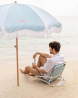 Flamingueo Silla Playa Ligera Plegable Asa para Transporte Tejido Poliéster y Aluminio Cojín Acolchado 62 x 51,5 x 49 cm - details 2