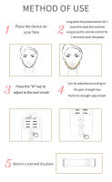 Dispositivo de estiramiento Facial en V, cinturón de estiramiento de línea en V, terapia de luz LED con fotones rojos y azules, masajeador Facial EMS, máquina adelgazante para el cuidado Facial,mejora la elasticidad de la piel,Envío rápido - details 4