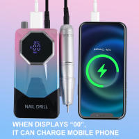 Kit De Máquina De Uñas Profesional Recargable Portátil Con Soporte Para Manicura Y Uñas De Acrílico Velocidad Máxima De 45000RPM - details 5